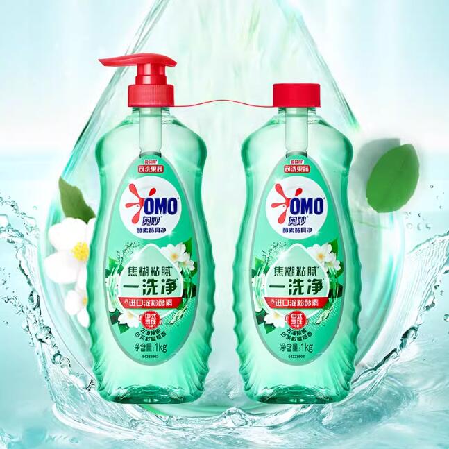 【猫超】奥妙酵素洗洁精 1kg*2瓶